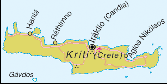 Karte Kreta