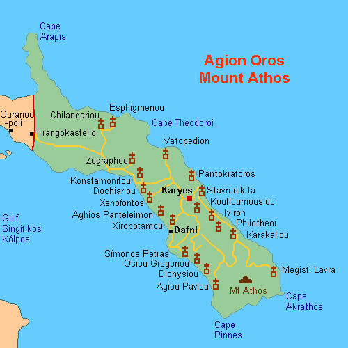 Map Athos