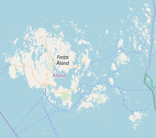 Map Åland